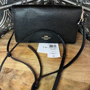 Coach Black Wallet/Mini Pocketbook NWT